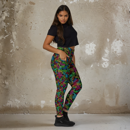 Nostalgia Retro Rush - Leggings with pockets