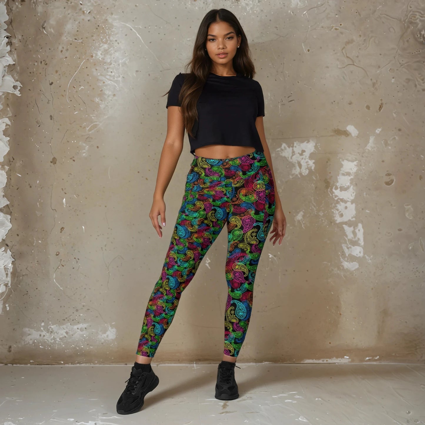 Nostalgia Retro Rush - Leggings with pockets