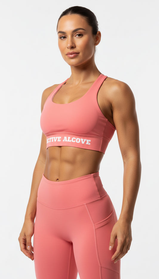 Essentials Blush Rose Sports Bra