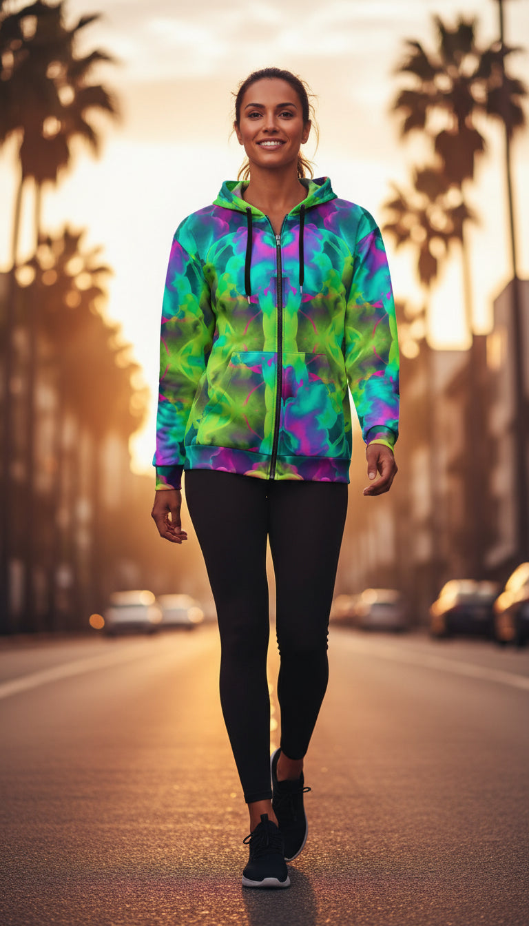 Fresh Electric Storm Zip Hoodie