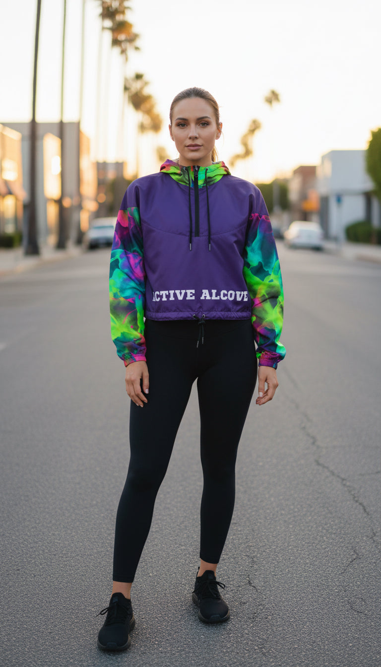 Fresh Electric Energy Cropped Windbreaker