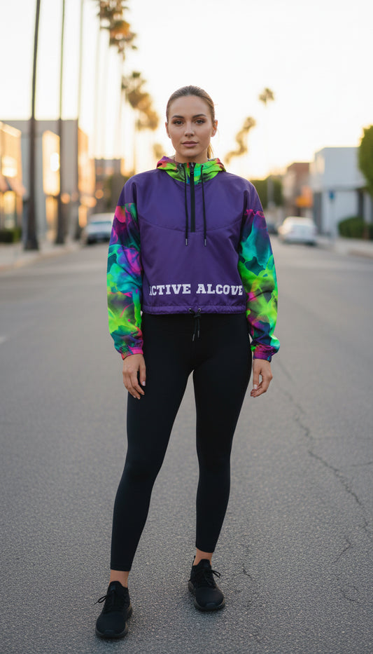 Fresh Electric Energy Cropped Windbreaker