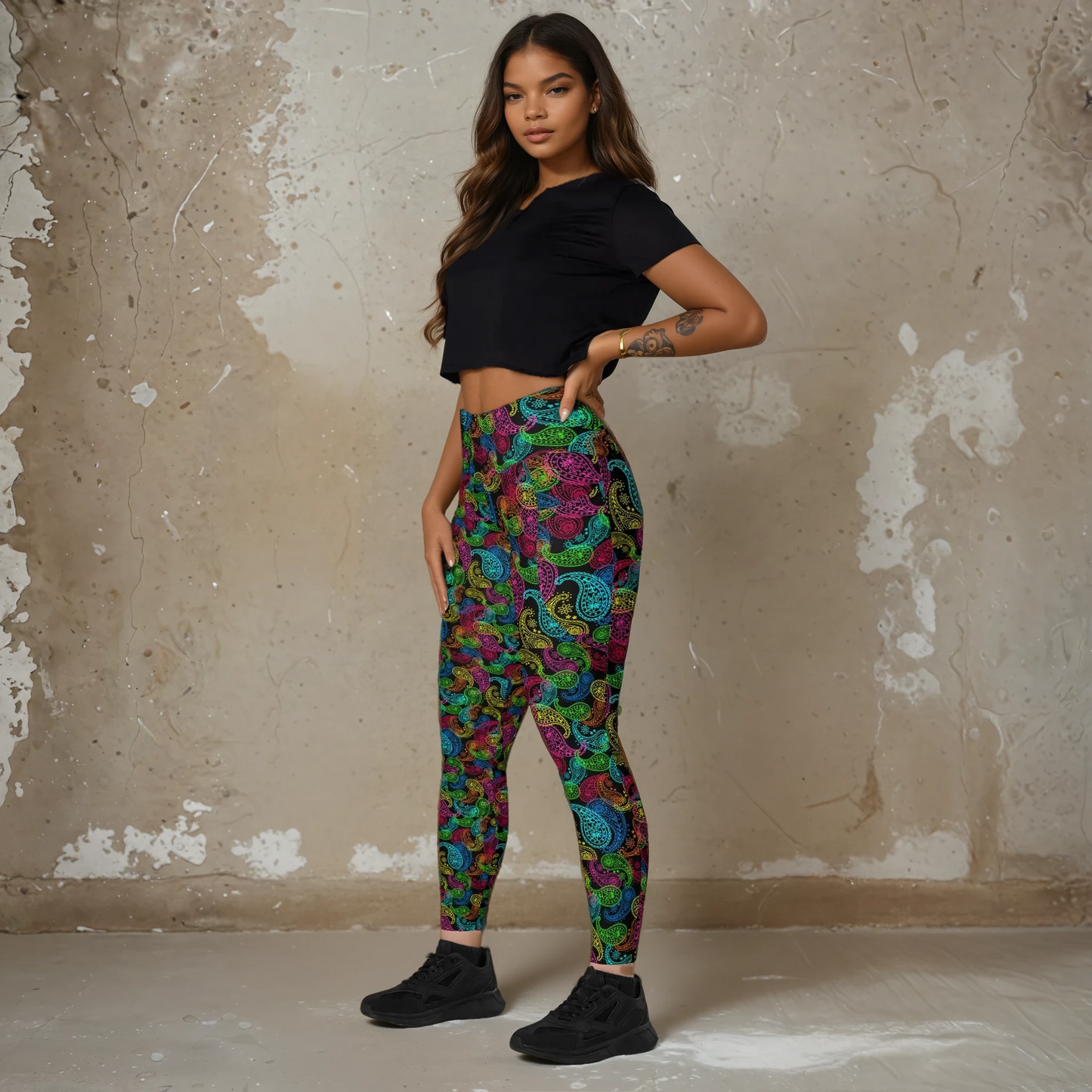 Nostalgia Retro Rush - Leggings with pockets