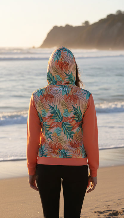 Tropicana Sunset Palms Zip Hoodie