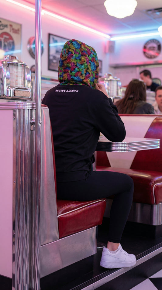 Nostalgia Night Glow Paisley Zip Hoodie