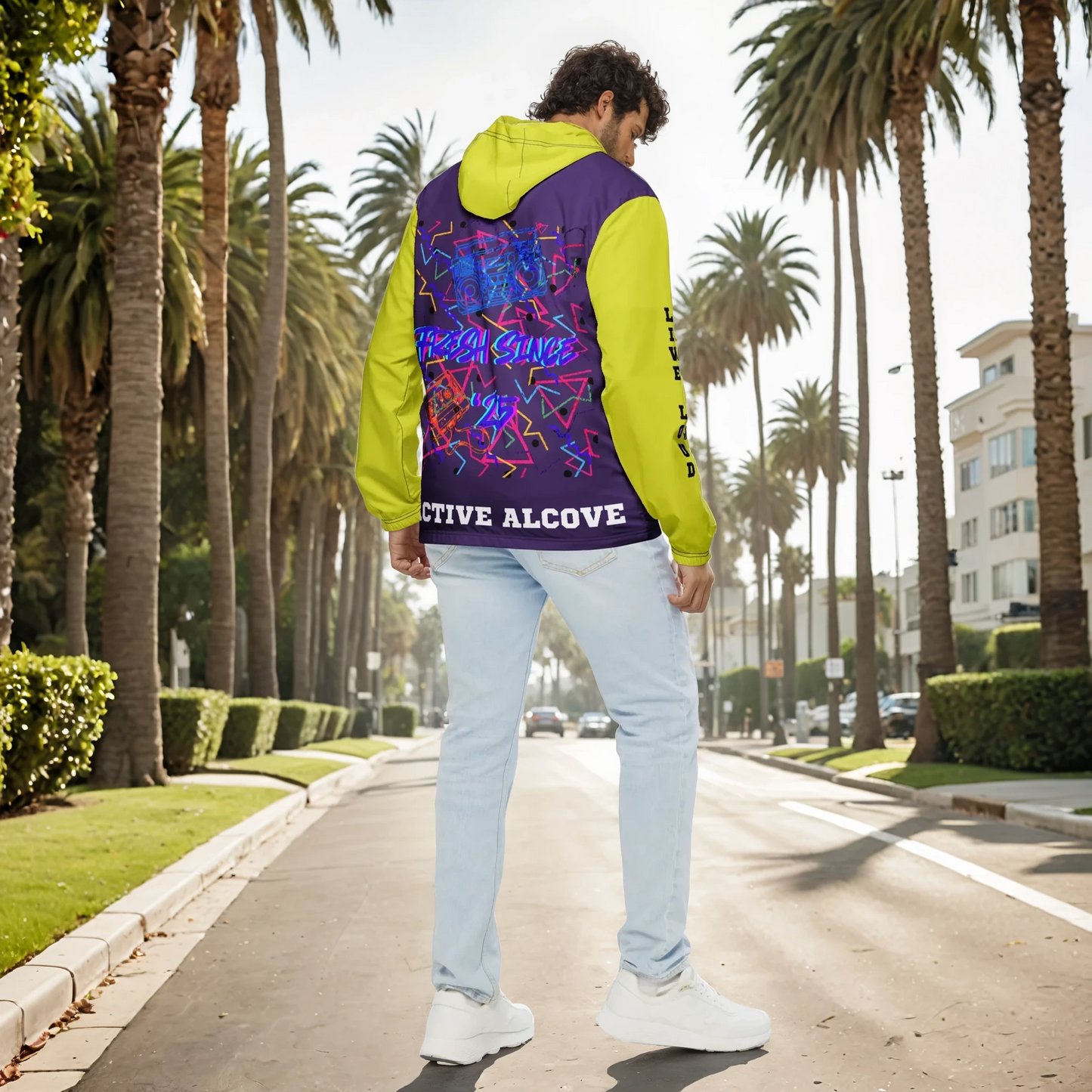 Fresh Neon Drift - Windbreaker