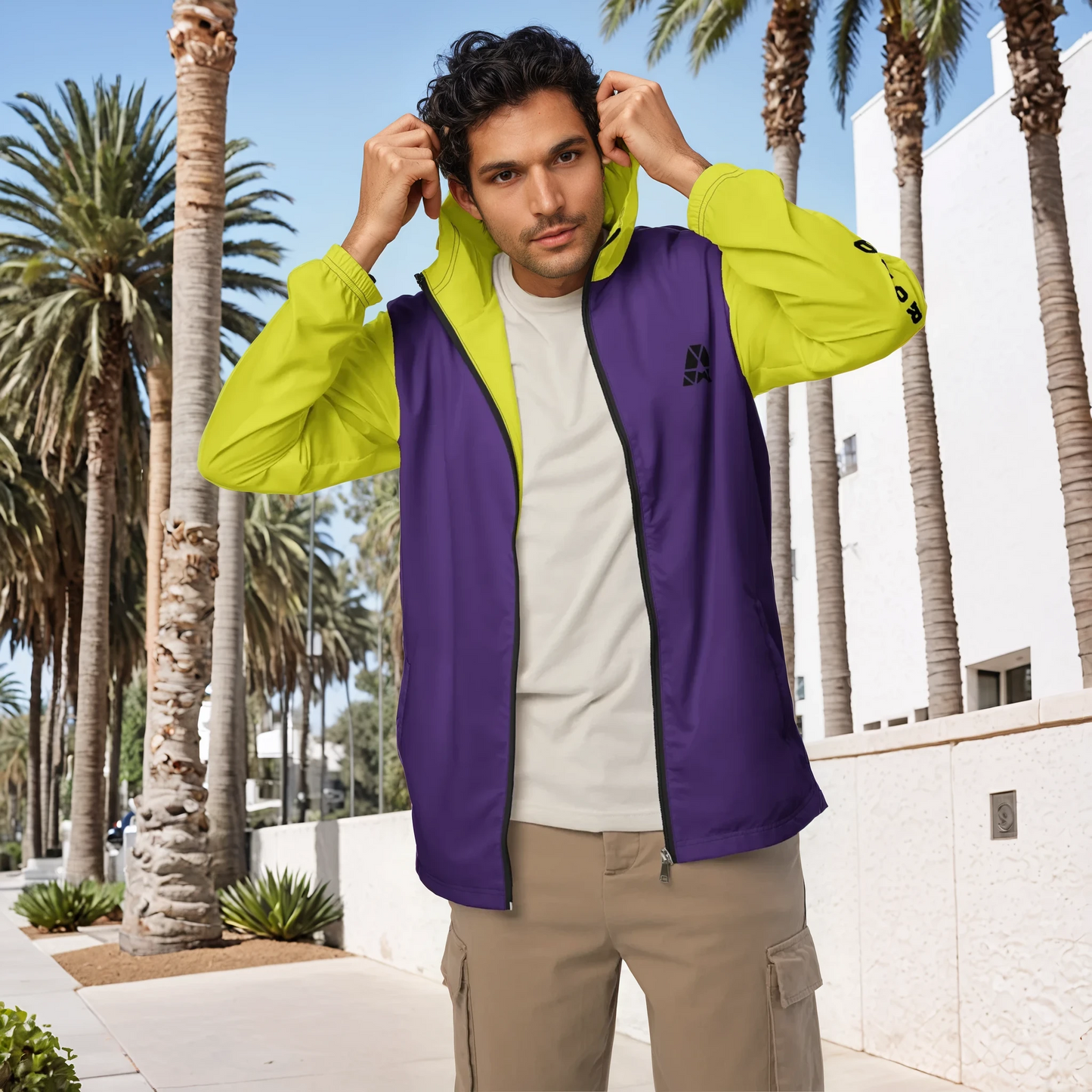 Fresh Neon Drift - Windbreaker